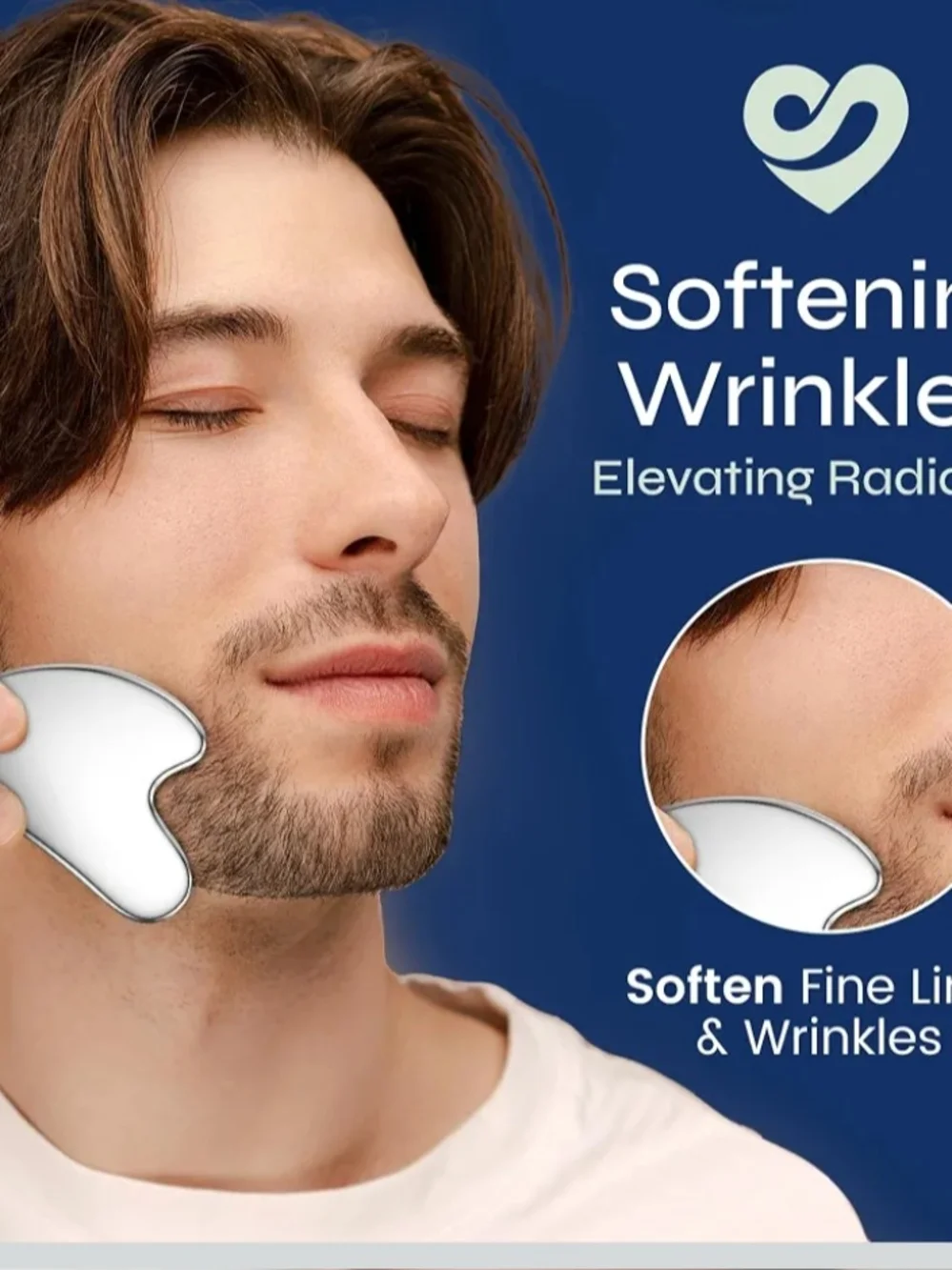 Stainless Steel Gua Sha Facial Tool - Silver